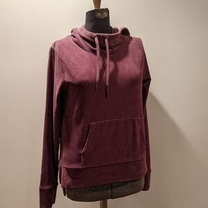 GAIAM Women's Plum Jumbo Corduroy Hoodie Size XS